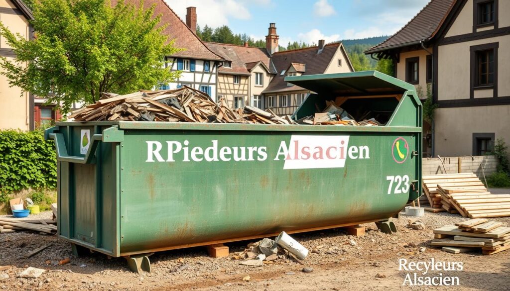 Location de benne à déchets de chantier Wissembourg